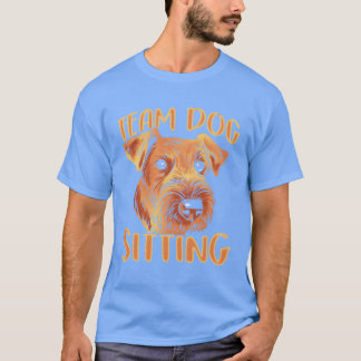 Camiseta Cachorro da Equipe Sentado Cachorro Cachorro Cacho