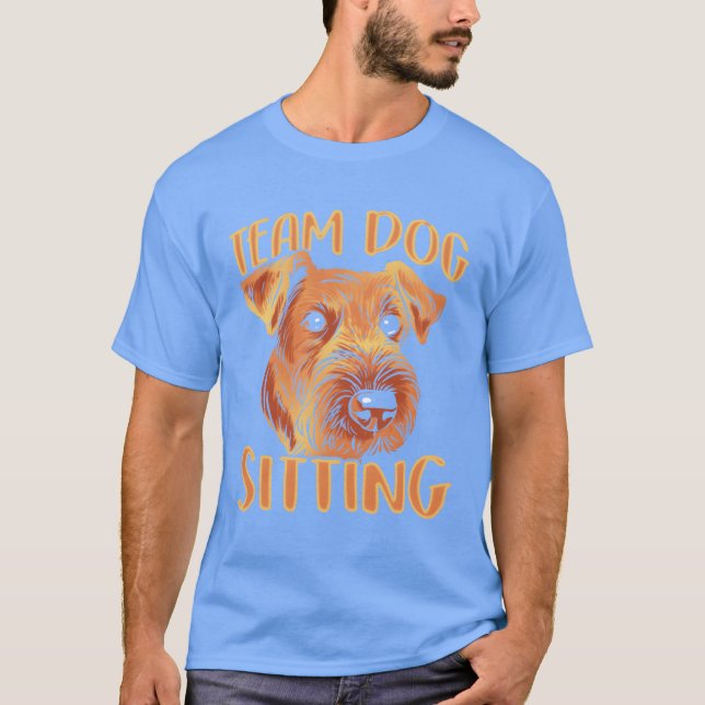 Camiseta Cachorro da Equipe Sentado Cachorro Cachorro Cacho (Frente)