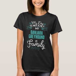 Camiseta Cachorro da família Bjara Greyhound, de raça branc