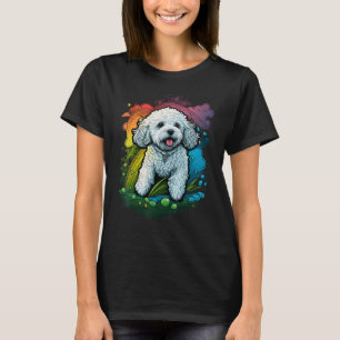 Camiseta Cachorro da Fome Cuta Bichon em Bichon Frise Lover