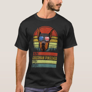 Camiseta Cachorro da Moda Vintage Melhor Doberman Pinscher