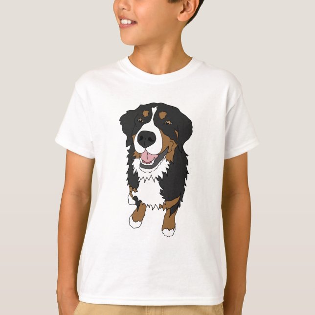 Camiseta Cachorro da Montanha Bernese (Frente)