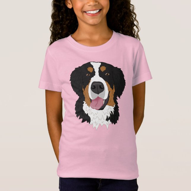 Camiseta Cachorro da Montanha Bernese (Frente)