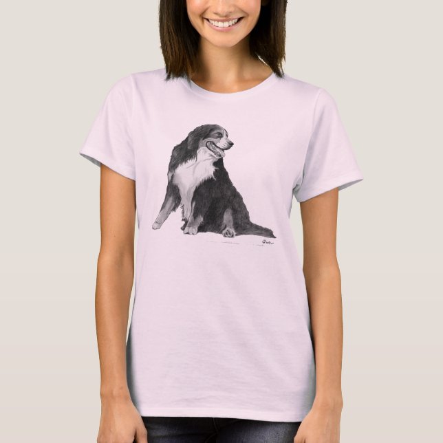 Camiseta Cachorro da Montanha Bernese (Frente)