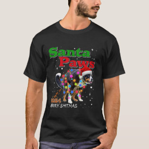 Camiseta Cachorro da Montanha Bernese Pooping Natal 2024 En