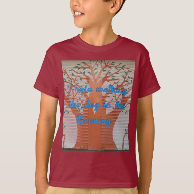 Camiseta "Cachorro da Noite Caminhando Pão" - Odeio Caminha (Frente)