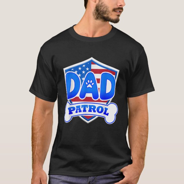 Camiseta Cachorro da Patrulha do pai (Frente)