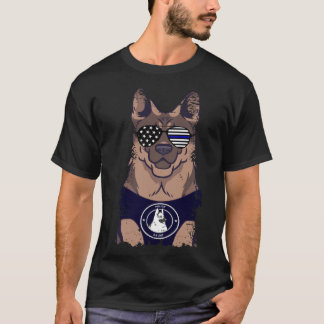 Camiseta Cachorro da Polícia do German shepherd de Sinaliza
