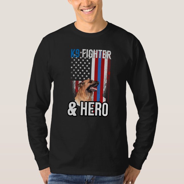 Camiseta Cachorro da Polícia Mãe Pastora Cachorro Mãe 4 (Frente)