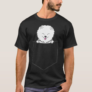 Camiseta Cachorro da Pomerânia em um bolso da Pomerânia