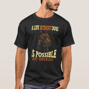 Camiseta Cachorro da Raça Pit Bull Terrier Americano Engraç