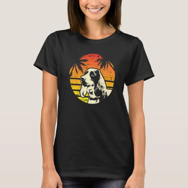 Camiseta Cachorro da Raça Springer Spaniel Inglês  2 (Frente)