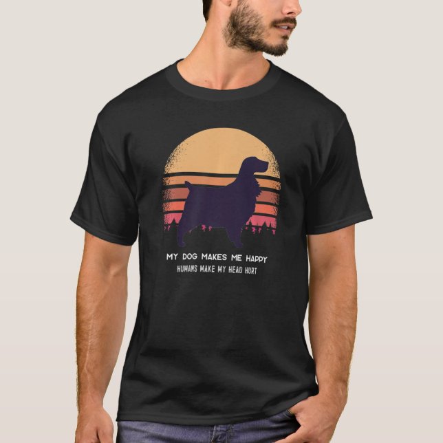 Camiseta Cachorro da Raça Springer Spaniel Inglês  44 (Frente)