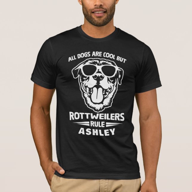 Camiseta Cachorro da Regra do Rottweiler legal (Frente)