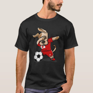 Camiseta Cachorro Dabbing Soccer Tonga Jersey Tongan Futebo