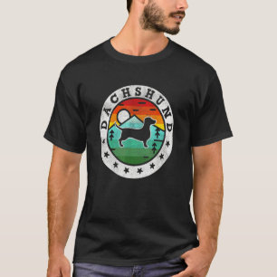 Camiseta Cachorro Dachshund Doxie Weiner Weenie Vintage Ret