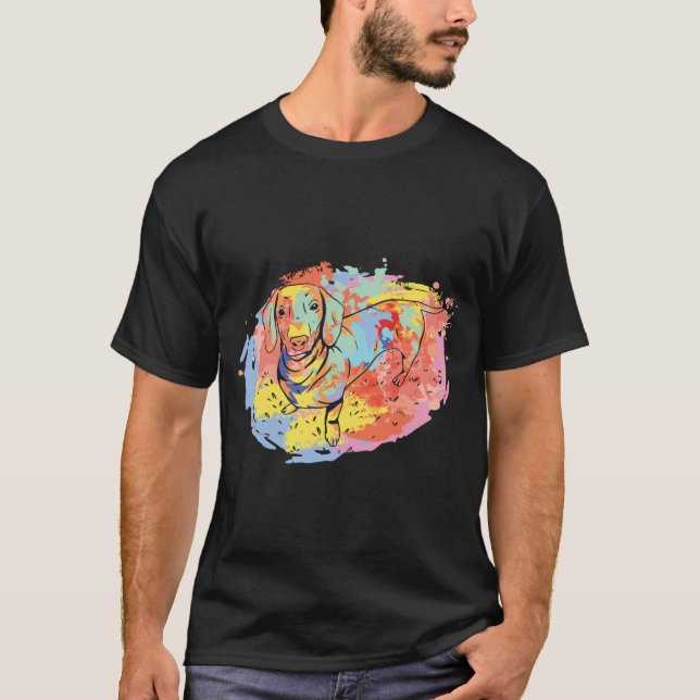 Camiseta Cachorro Dachshund Fofo (Frente)