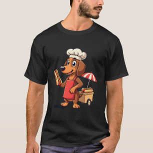 Camiseta Cachorro Dackel Engraçado Sanduíche Salsicha Cacho