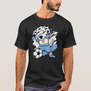 Camiseta Cachorro Dalmaciano Argentina Soccer Fans Jersey