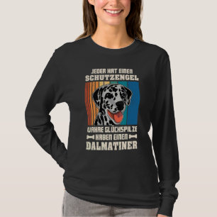 Camiseta Cachorro Dalmaciano Caminhando Mãe Cachorro Cachor