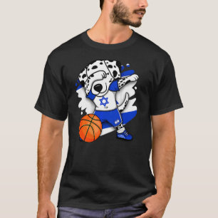 Camiseta Cachorro Dalmaciano Israel Basquete Jersey Bb