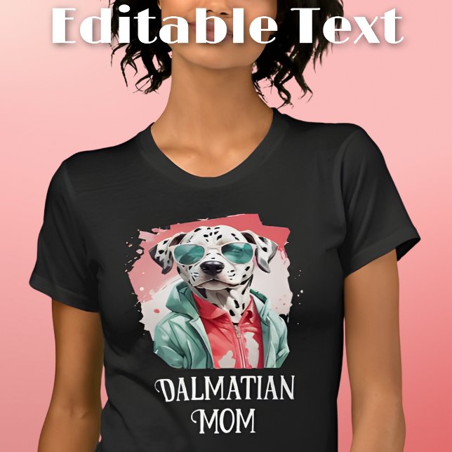 Camiseta Cachorro Dalmaciano Mamãe (Criador carregado)