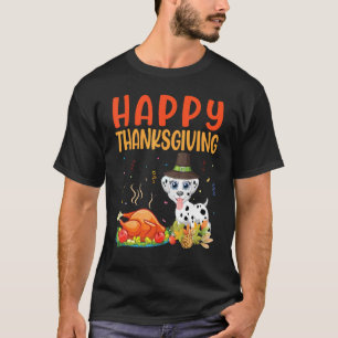 Camiseta Cachorro Dalmaciano Olhar para a Turquia Carne Des