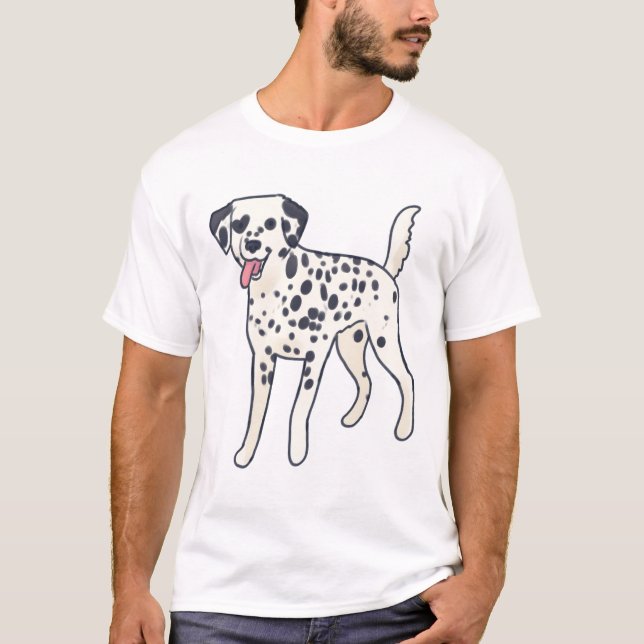 Camiseta Cachorro Dalmático (Frente)
