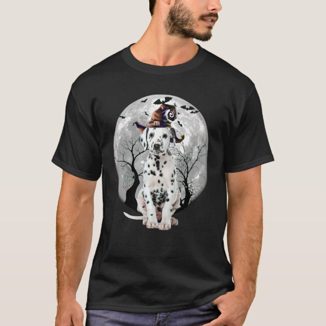 Camiseta Cachorro Dalmático E Cachorro De Lua (Frente)