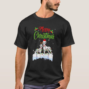 Camiseta Cachorro Dalmático Ilumina Noel Hmas Cachorro