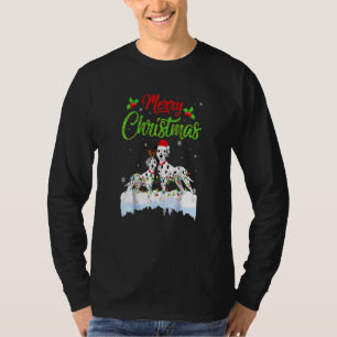 Camiseta Cachorro Dalmático Ilumina Noel Hmas Cachorro
