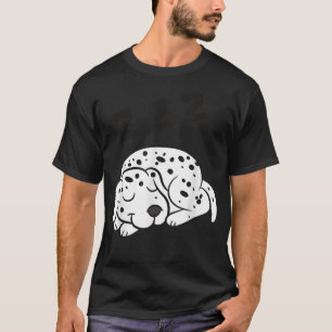 Camiseta Cachorro Dalmático Pajama Engraçado Dormir Cachorr