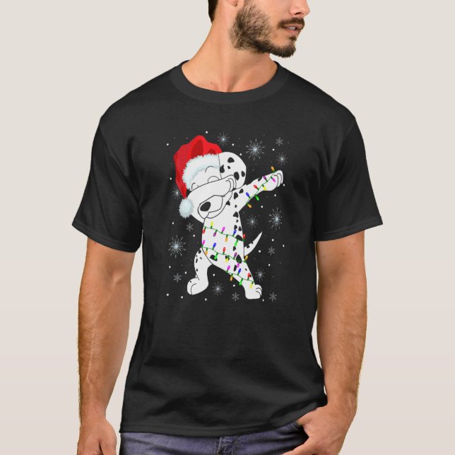 Camiseta Cachorro Dalmático Veste o Cristo das Luzes Santa  (Frente)