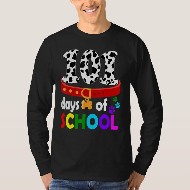 Camiseta Cachorro Dalmation 101 Dias De Professores Da Esco (Frente)
