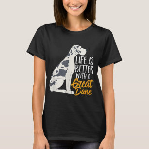 Camiseta Cachorro Dane Engraçado Com Gráfico Gofo para Pup