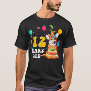 Camiseta Cachorro de 12 Anos, Cachorro de 12 Anos, 12, Aniv