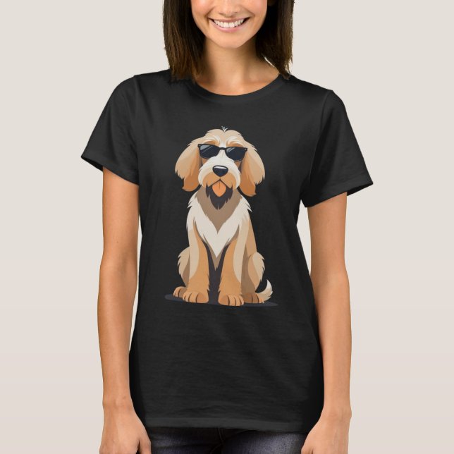 Camiseta Cachorro-de-água com Óculos de Sol Cool (Frente)
