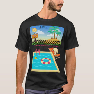 Camiseta Cachorro de Alojamento de Praia Pronto para Acerta