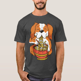 Camiseta Cachorro De Anime Cachorro Prende Sopa Ramen Com N