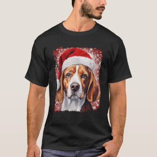 Camiseta Cachorro de Arte Pop Beagle Natal