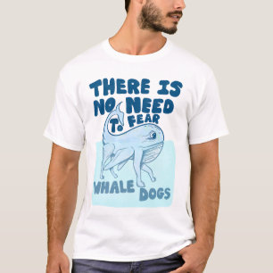 Camiseta Cachorro de baleia criatura engraçada