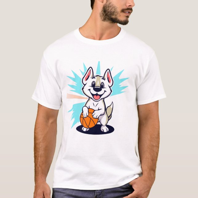 Camiseta Cachorro de basquetebol (Frente)