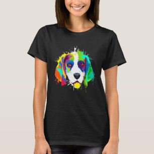 Camiseta Cachorro de Beagle Colorida