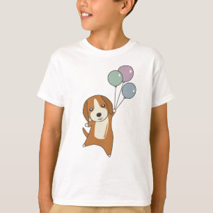 Camiseta Cachorro De Beagle Voa Para Cima De Balões