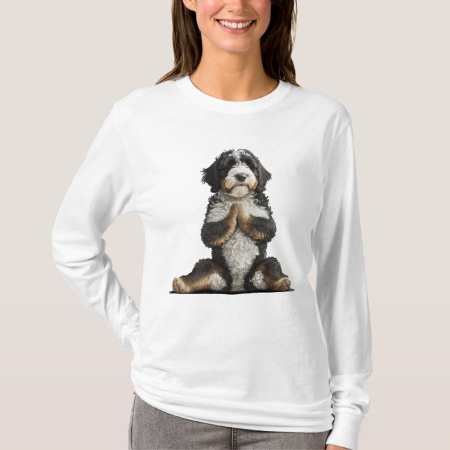 Camiseta Cachorro de Bernedoodle Cachorá Cachorro Cachorro  (Frente)