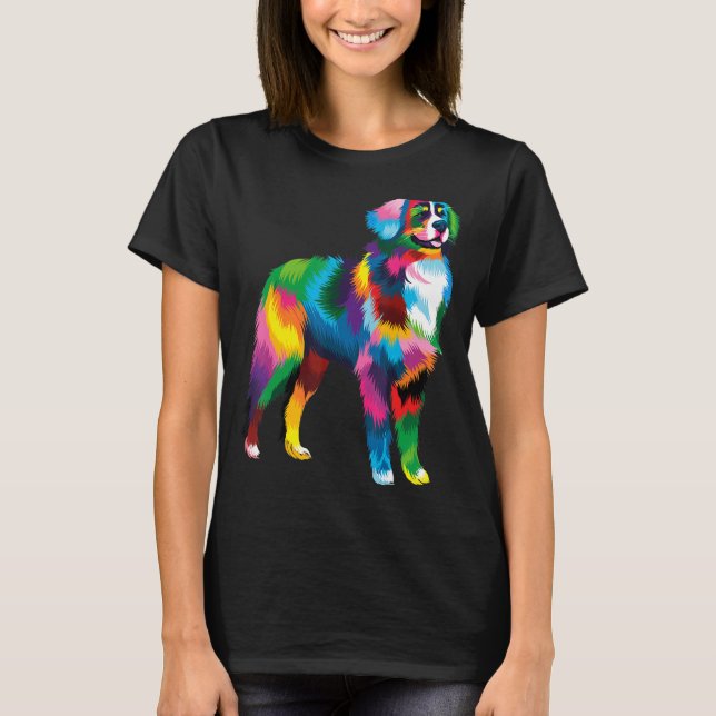 Camiseta Cachorro de Bernese, Raça de Cachorro (Frente)