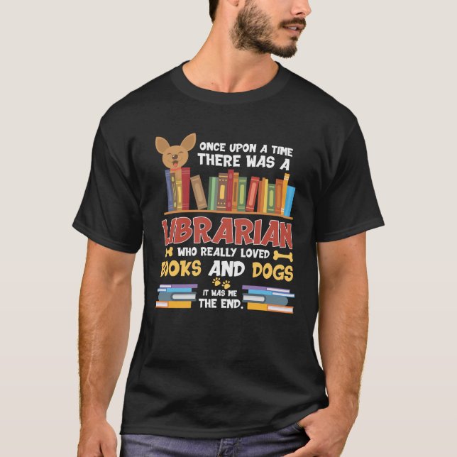 Camiseta Cachorro de biblioteca e amantes de livros Leitor  (Frente)