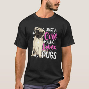 Camiseta Cachorro de Bocal Curto Cachorro Só uma Garota que