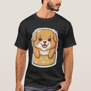 Camiseta Cachorro de Bolso Engraçado Golden Retriever no se