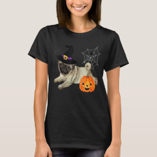 Camiseta Cachorro de Bruxa Cachorro de Halloween Fofo-de-br